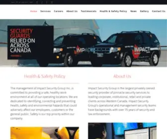 Impactsecuritygroup.ca(Impact Security Group) Screenshot