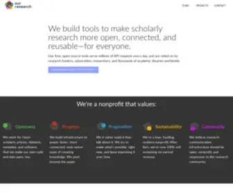 Impactstory.org(Ourresearch-website) Screenshot