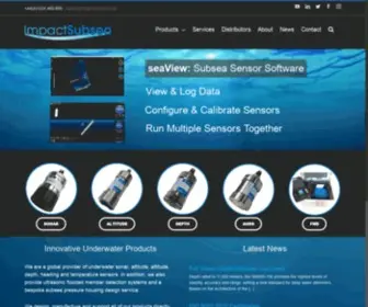 Impactsubsea.co.uk(Underwater technology encompassing) Screenshot