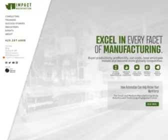 Impactwashington.org(Impact Washington’s manufacturing consultants help boost productivity through) Screenshot