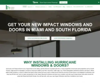 Impactwindowcenter.com(IMPACT WINDOWS AND DOORS IN MIAMI & SOUTH FLGet the best impact windows in Miami and South Florida) Screenshot