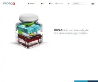 Impag.at(Your partner for Raw Materials and Active Ingredients) Screenshot