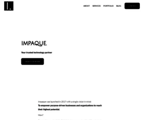 Impaque.com(Digital strategy consultancy) Screenshot