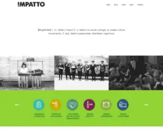 Impatto.com(IMPATTO means impact) Screenshot