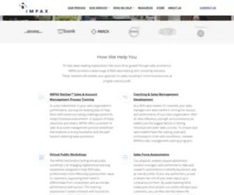 Impaxcorp.com(Global Sales Performance Improvement) Screenshot