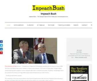 Impeachbush.org(Impeach Bush) Screenshot