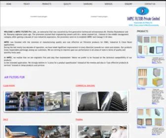 ImpecFilters.com(IMPEC FILTERS PVT LTD) Screenshot