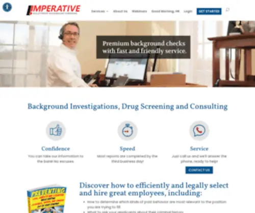 Imperativeinfo.com(Premium Background Checks with Fast and Friendly Service) Screenshot