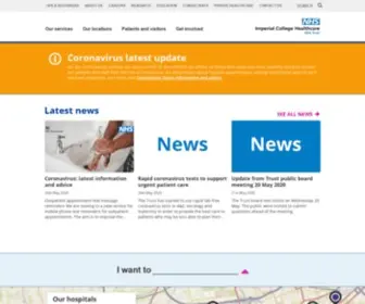 Imperial.nhs.uk(Imperial College Healthcare NHS Trust) Screenshot