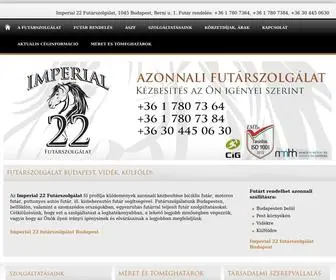 Imperial22.hu(Azonnali futárszolgálat Budapest) Screenshot