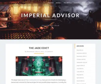 Imperialadvisor.com(The L5R LCG Show) Screenshot