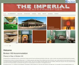 Imperialfineaccommodation.com(Broken Hill Accommodation) Screenshot