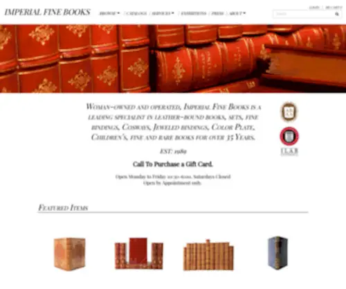 Imperialfinebooks.com(Imperial Fine Books) Screenshot