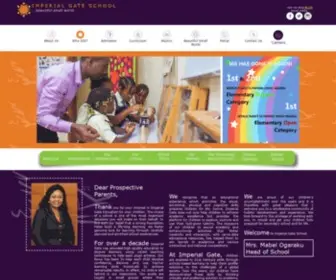 Imperialgateschool.com(Top-notch private nursery and primary school in Lekki, Lagos, Nigeria) Screenshot