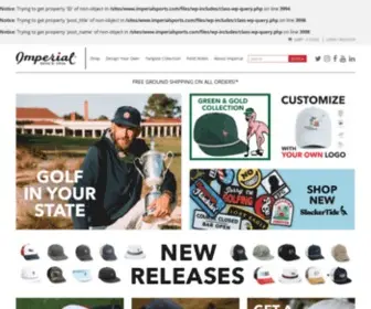 Imperialheadwear.com(Shop Golf Hats) Screenshot