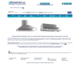 Imperialhoods.com(Imperial Kitchen Ventilation) Screenshot