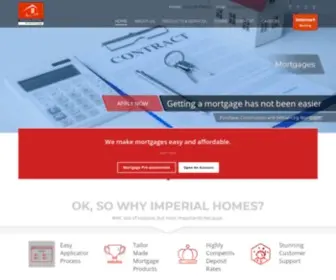 Imperialmortgagebank.com(Imperial Homes Mortgage Bank) Screenshot