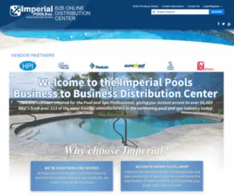 Imperialpoolsb2B.com(THE IMPERIAL POOLS DISTRIBUTION E) Screenshot