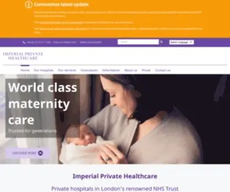 Imperialprivatehealthcare.co.uk(Imperial Private Healthcare) Screenshot