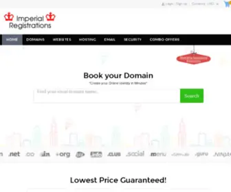 Imperialregistrations.com(Imperial Registrations) Screenshot