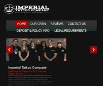 Imperialtattoocompany.com(Sugar Land) Screenshot