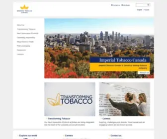 Imperialtobaccocanada.com(Imperial Tobacco Canada) Screenshot