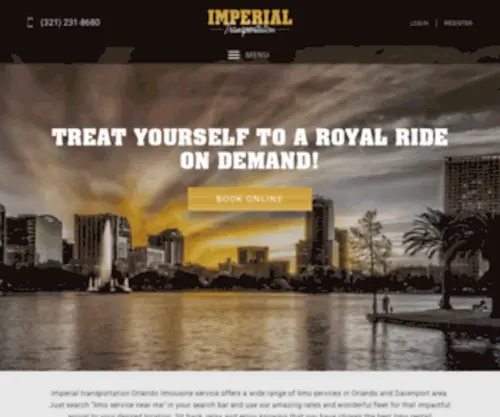 Imperialtransportation.net(Imperial Transportation premium car and limousine service) Screenshot