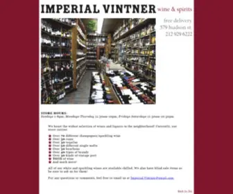 Imperialvintner.com(Imperial Vintner) Screenshot