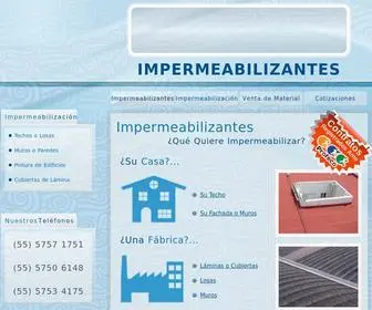 Impernetmexico.com.mx(Impermeabilizantes) Screenshot