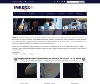 Imperx.com(Industrial Cameras & Frame Grabbers For Manufacturing Applications) Screenshot