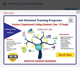 Impetusconsultrainers.com(Online Software Training Institute in Mumbai) Screenshot