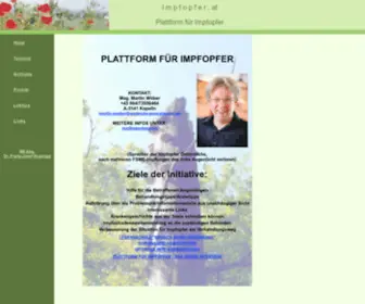 Impfopfer.at(Plattform) Screenshot