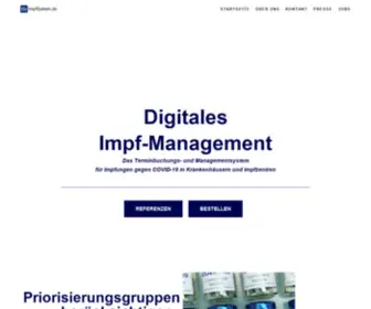 Impfsystem.de(Digitales) Screenshot