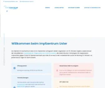 ImpfZentrum-Uster.ch(Impfzentrum Uster) Screenshot