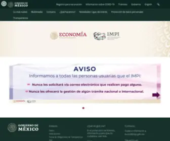 Impi.gob.mx(Instituto Mexicano de la Propiedad Industrial) Screenshot