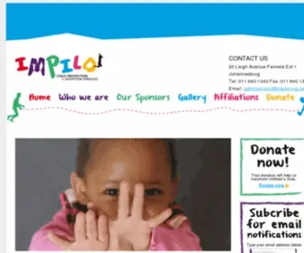 Impilo.org.za(Child Protection & Adoption Services) Screenshot