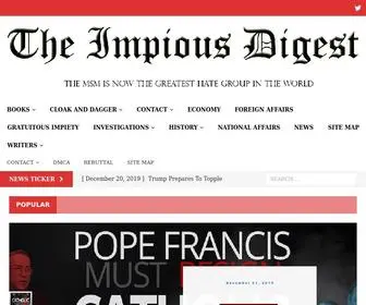 Impiousdigest.com(The mainstream media is the greatest hate group in the world) Screenshot