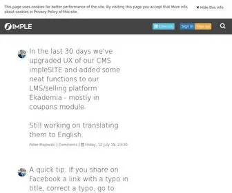 Imple.com(Blogs) Screenshot