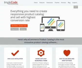 Implecode.com(ECommerce Product Catalog plugin) Screenshot