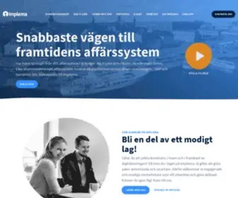 Implema.se(Snabbaste vägen till framtidens affärssystem) Screenshot