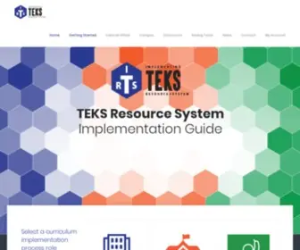 Implementingteksrs.com(Support district and campus leaders in their efforts to provide a guaranteed and viable curriculum for their students) Screenshot