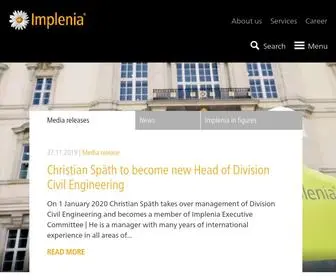 Implenia.com(Das führende Baudienstleistungsunternehmen) Screenshot