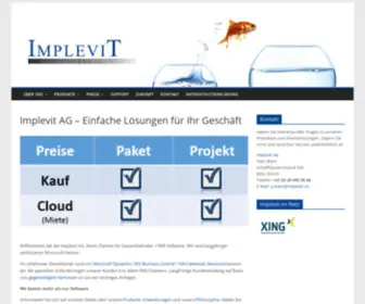 Implevit.ch(Implevit AG) Screenshot