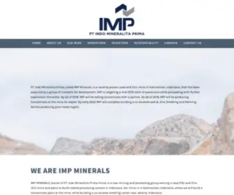 Impminerals.com(IMP Minerals) Screenshot