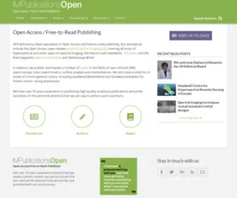 Impopen.com(IM Publications Open (IMP Open) specialises in Open Access (OA)) Screenshot