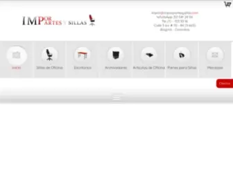 Imporpartesysillas.com(Imporpartes y Sillas de Oficina Bogota) Screenshot