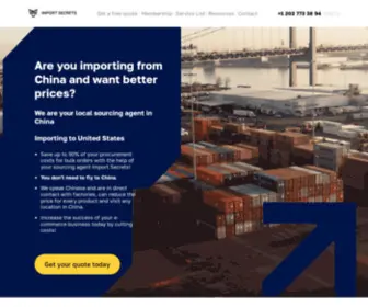 Import-Secrets.com(Find a supplier with Import Secrets) Screenshot