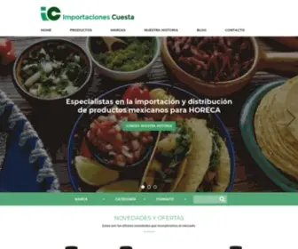 Importacionescuesta.es(Importaciones Cuesta. Distribuidor de productos mexicanos en España) Screenshot
