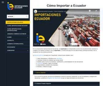 Importacionesecuador.com.ec(Importaciones Ecuador) Screenshot