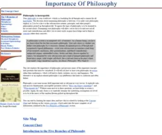 Importanceofphilosophy.com(Importance Of Philosophy) Screenshot